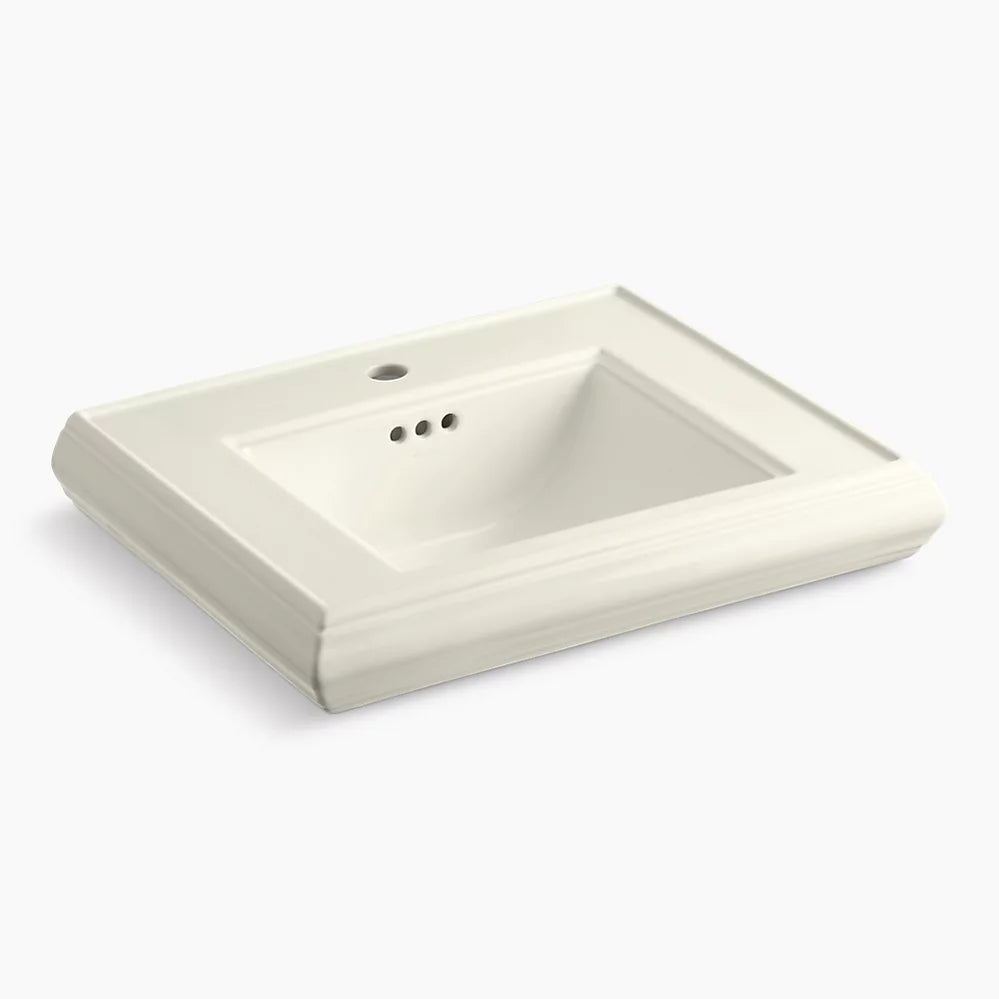Kohler Pedestal/console table bathroom sink basin with single faucet-hole drilling