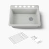 Kohler Riverby® 27" undermount single-bowl workstation kitchen sink