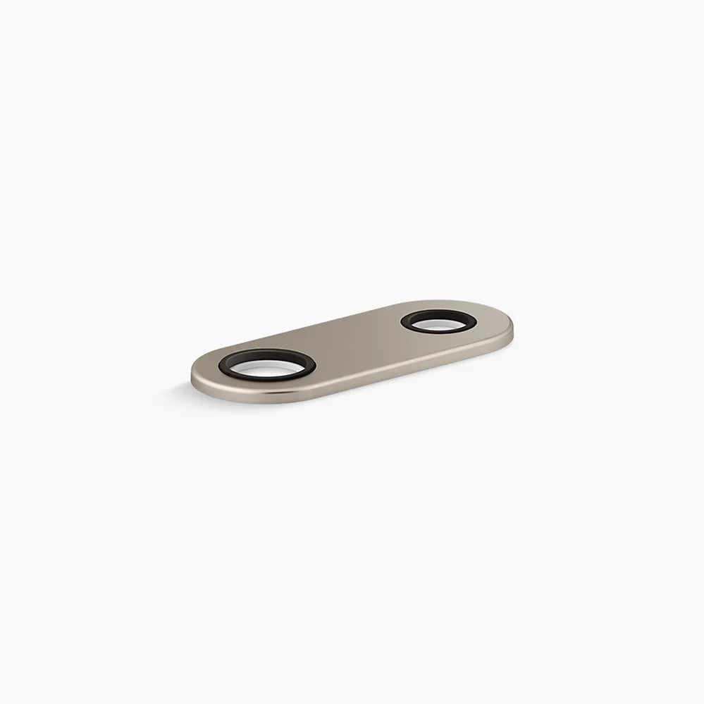 Kohler 4" two-hole escutcheon plate for Insight™ and Kinesis® lavatory faucets and soap dispensers