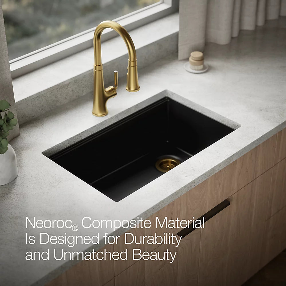Kohler Billings® 29" undermount single-bowl workstation kitchen sink