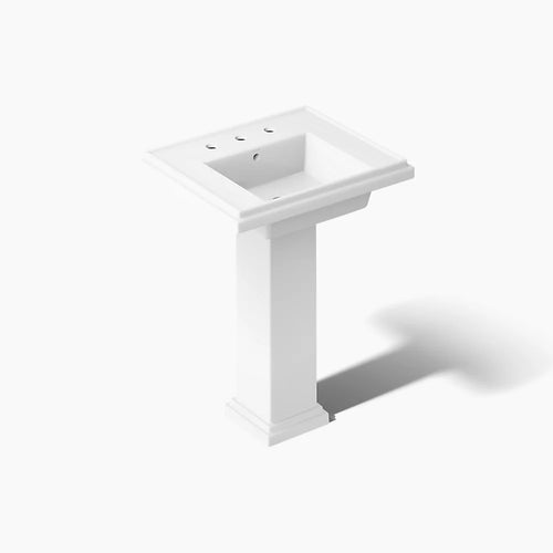 Kohler 24" square pedestal bathroom sink