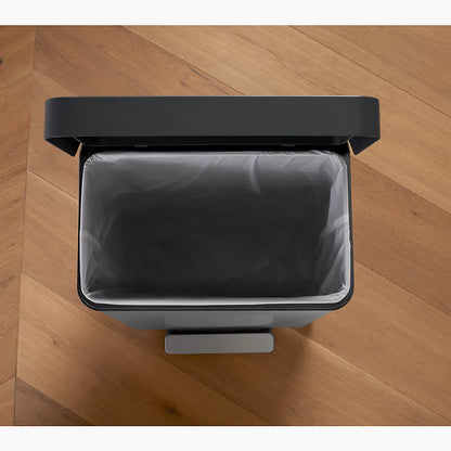 Kohler 13-gallon stainless steel step trash can