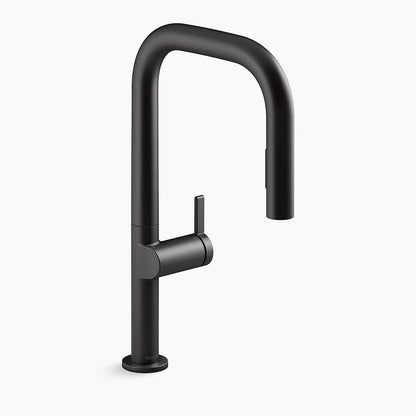 Kohler Touchless pull-down kitchen sink faucet with two-function sprayhead