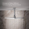 Kohler Square 10" single-function rainhead, 1.75 gpm