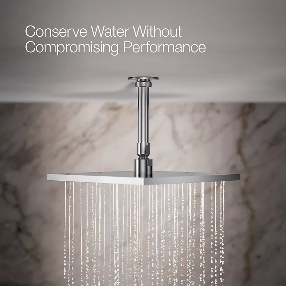 Kohler Square 10" single-function rainhead, 1.75 gpm