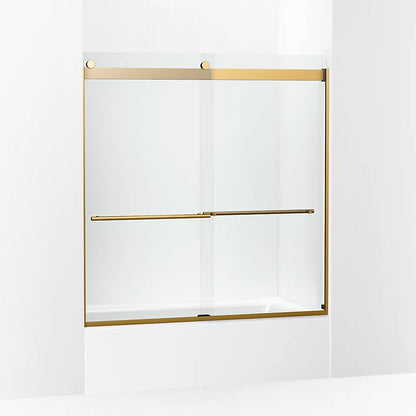 Kohler 61-9/16" H sliding bath door with 3/8"-thick glass