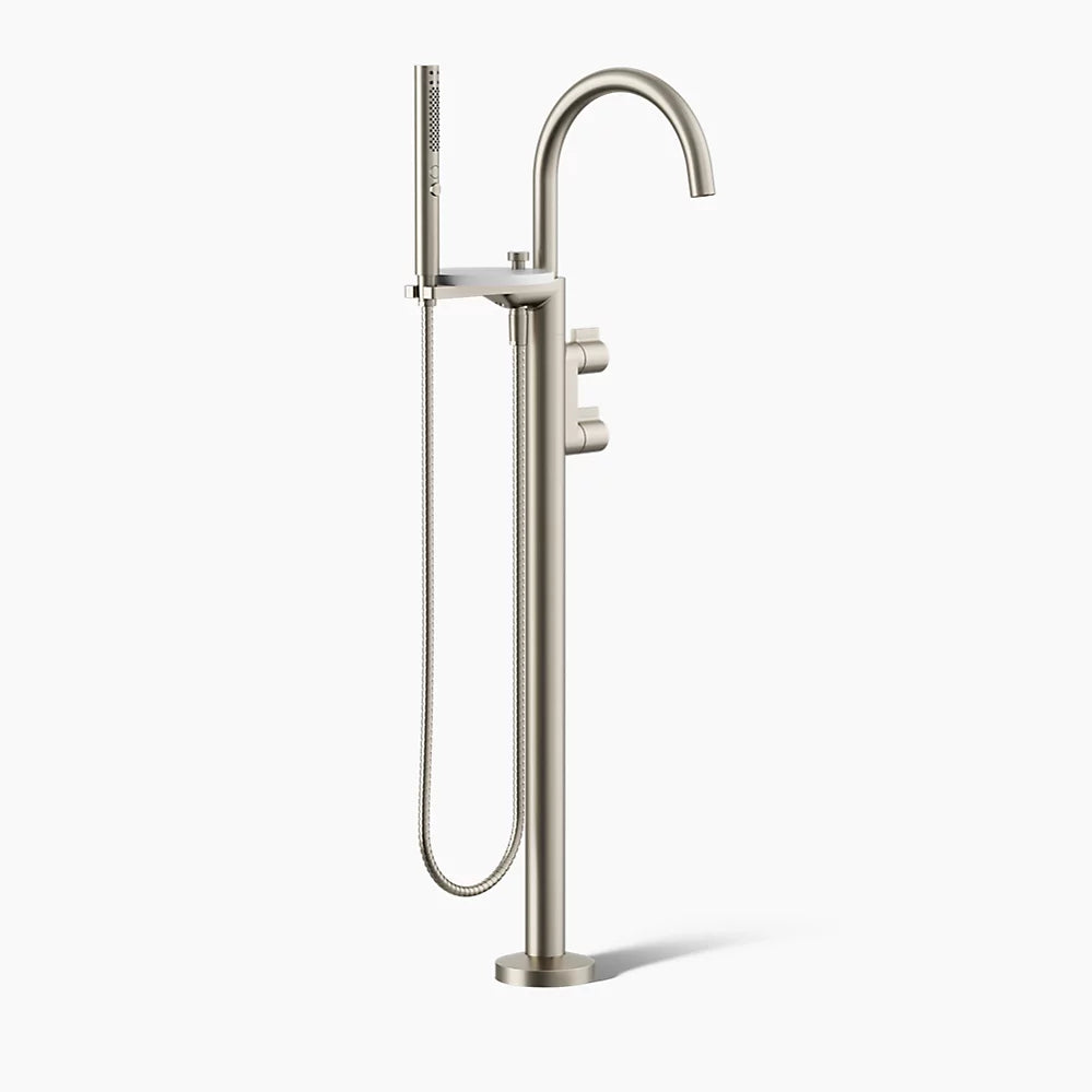 Kohler Floor-mount bath filler trim with lever handles and handshower