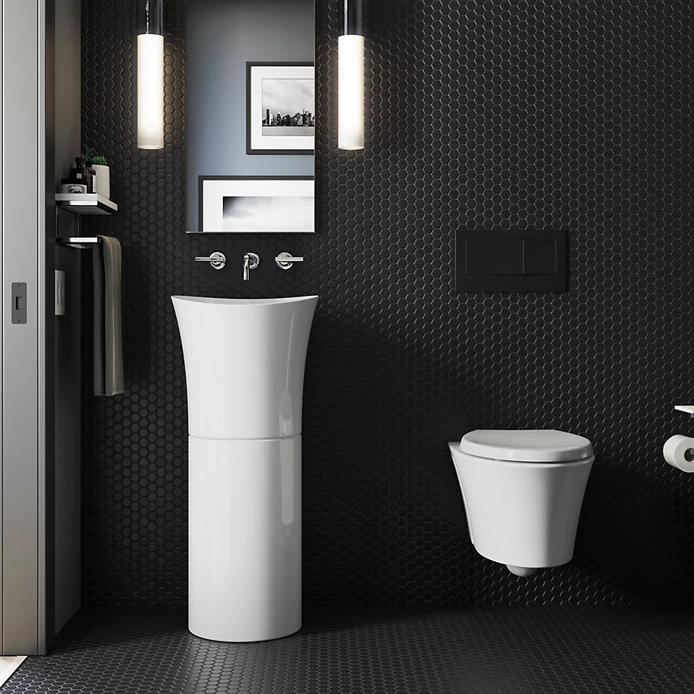 Kohler 16" round pedestal bathroom sink