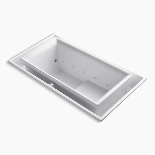 Kohler 63" x 31-1/2" drop-in Effervescence bath with chromatherapy and left-hand drain