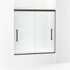 Kohler 63-9/16" H sliding bath door with 5/16"-thick glass