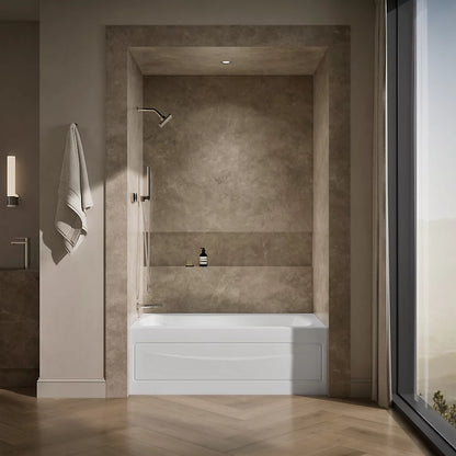 Kohler Mariposa 60" x 36" Alcove bath, left drain
