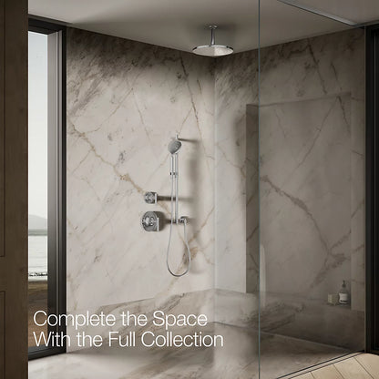Kohler Round 12" single-function rainhead, 2.5 gpm