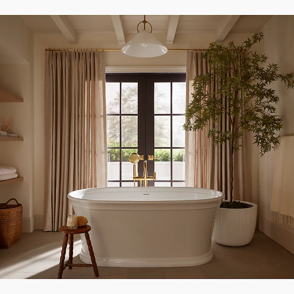 Kohler Floor-mount bath filler trim with handshower