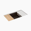 Kohler 32-1/2" undermount single-bowl workstation kitchen sink