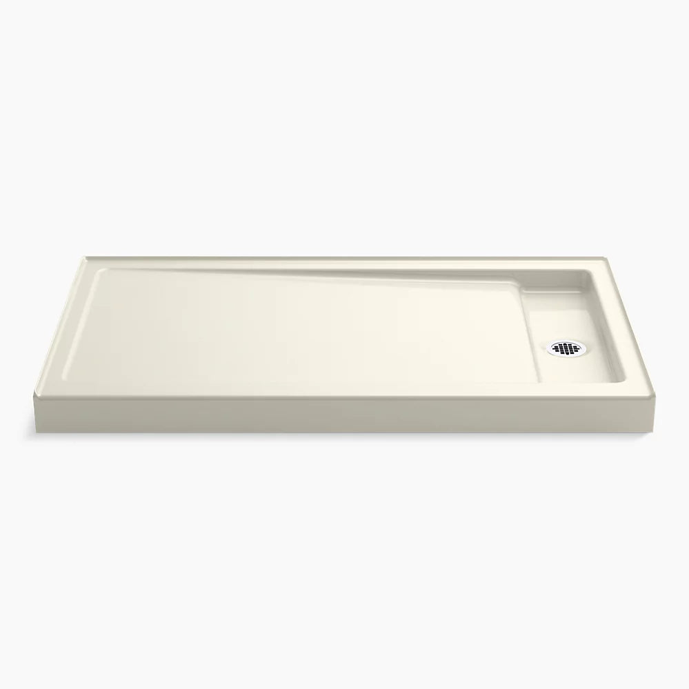 Kohler 60" x 34" alcove shower base, right offset drain