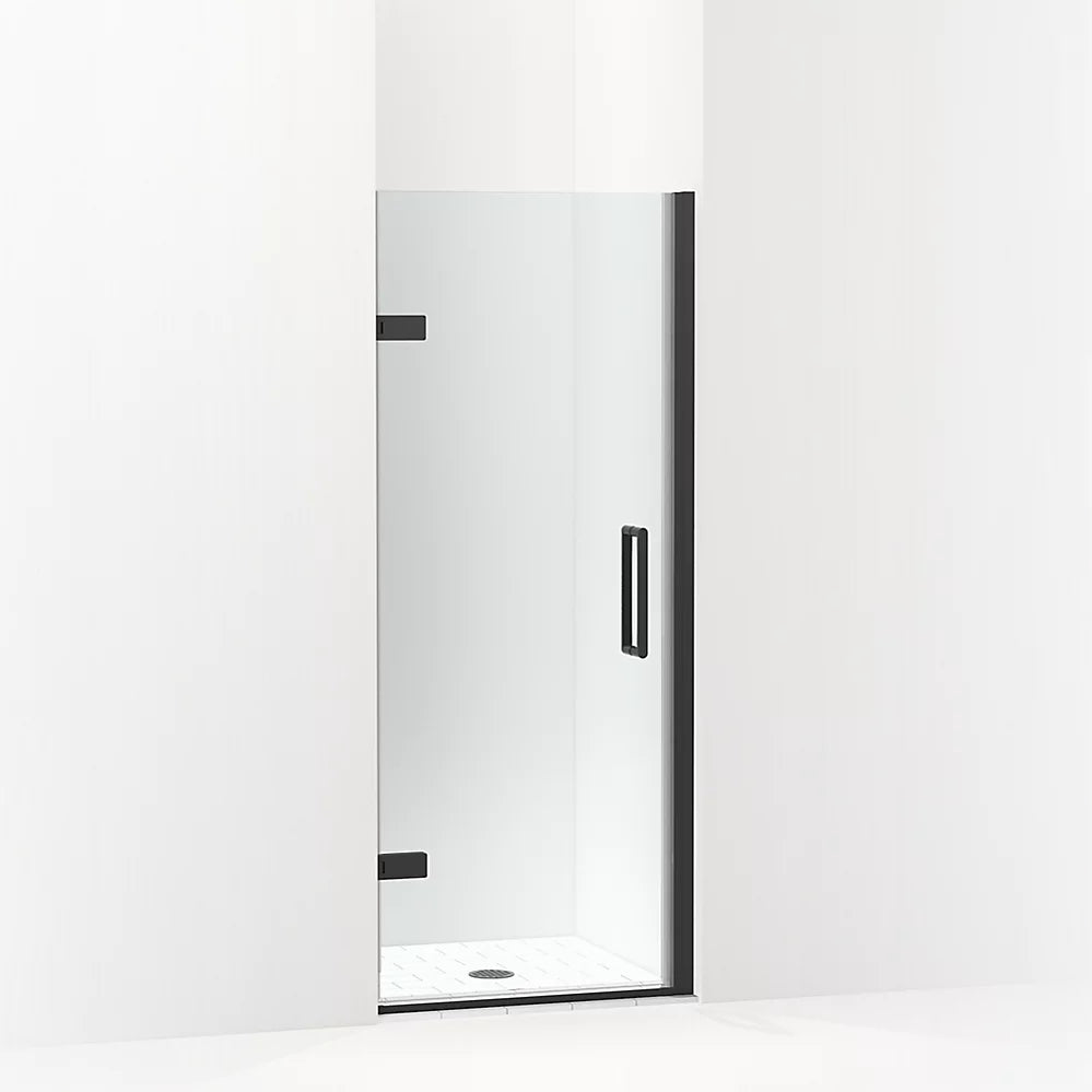 Kohler Frameless pivot shower door, 71-5/8" H x 29-5/8 - 30-3/8" W, with 3/8" thick Crystal Clear glass