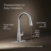 Kohler Compact pull-down kitchen sink faucet with three-function sprayhead