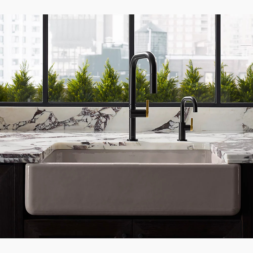 Kohler Touchless pull-down kitchen sink faucet with two-function sprayhead