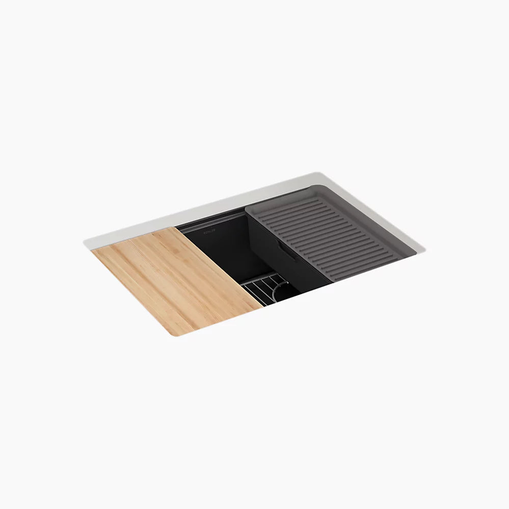 Kohler 27" undermount single-bowl workstation kitchen sink