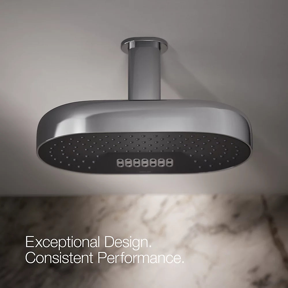 Kohler Oblong 14" two-function rainhead, 1.75 gpm