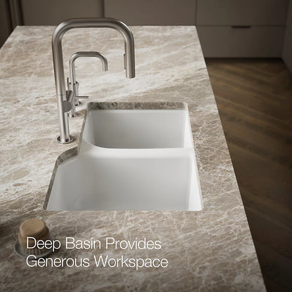 Kohler Executive Chef™ 33" undermount double-bowl kitchen sink