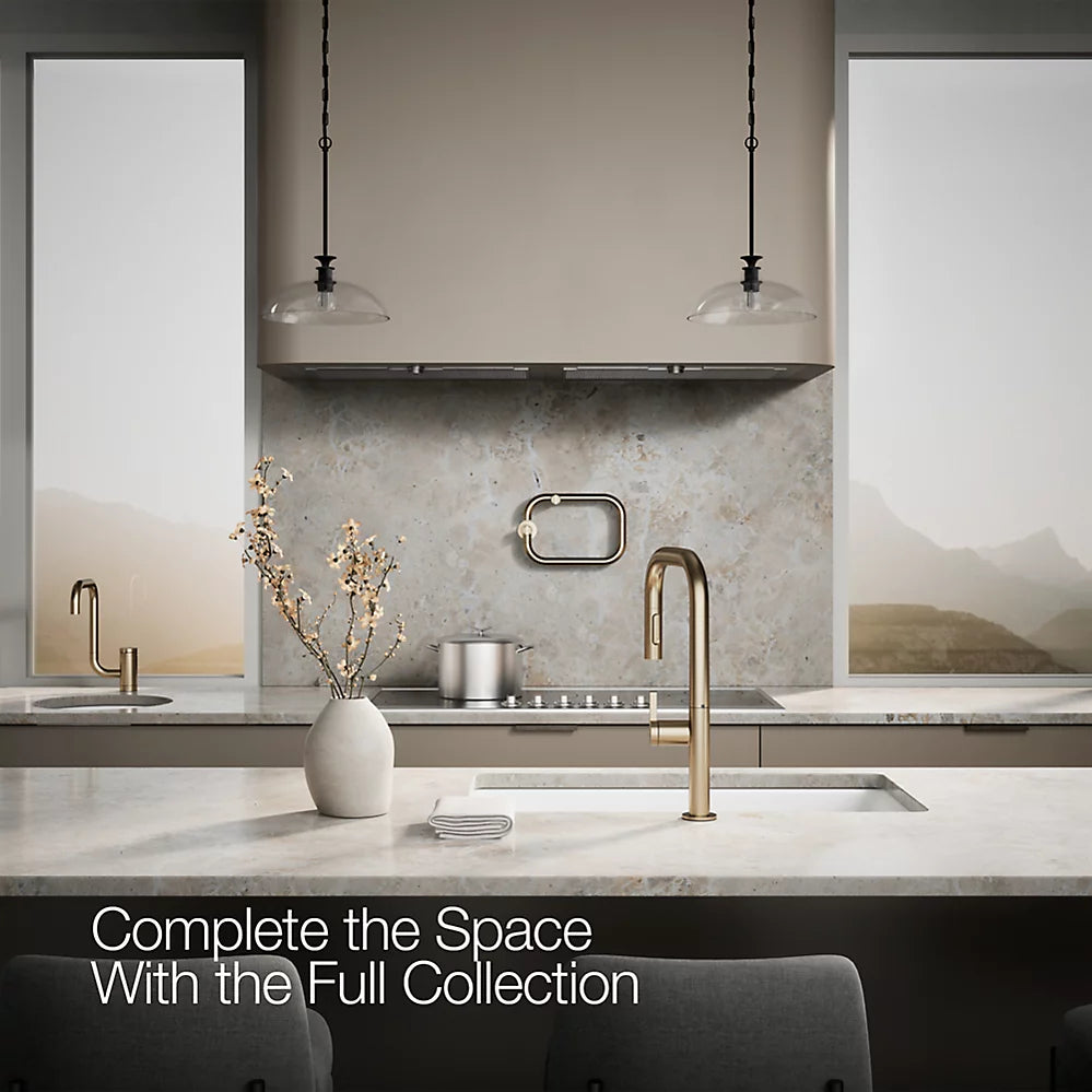 Kohler Components® Pull-down kitchen sink faucet with two-function sprayhead