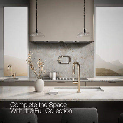 Kohler Components® Pull-down kitchen sink faucet with two-function sprayhead
