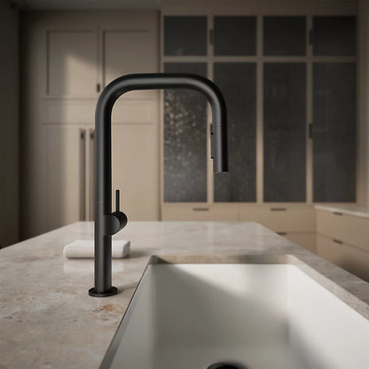 Kohler Components® Pull-down kitchen sink faucet with two-function sprayhead