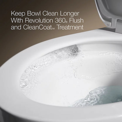 Betello® Two-piece elongated toilet with skirted trapway, 1.28 gpf