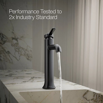 Occasion® Tall single-handle bathroom sink faucet, 0.5 gpm