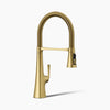 Kohler Graze® Semi-professional kitchen sink faucet with three-function sprayhead