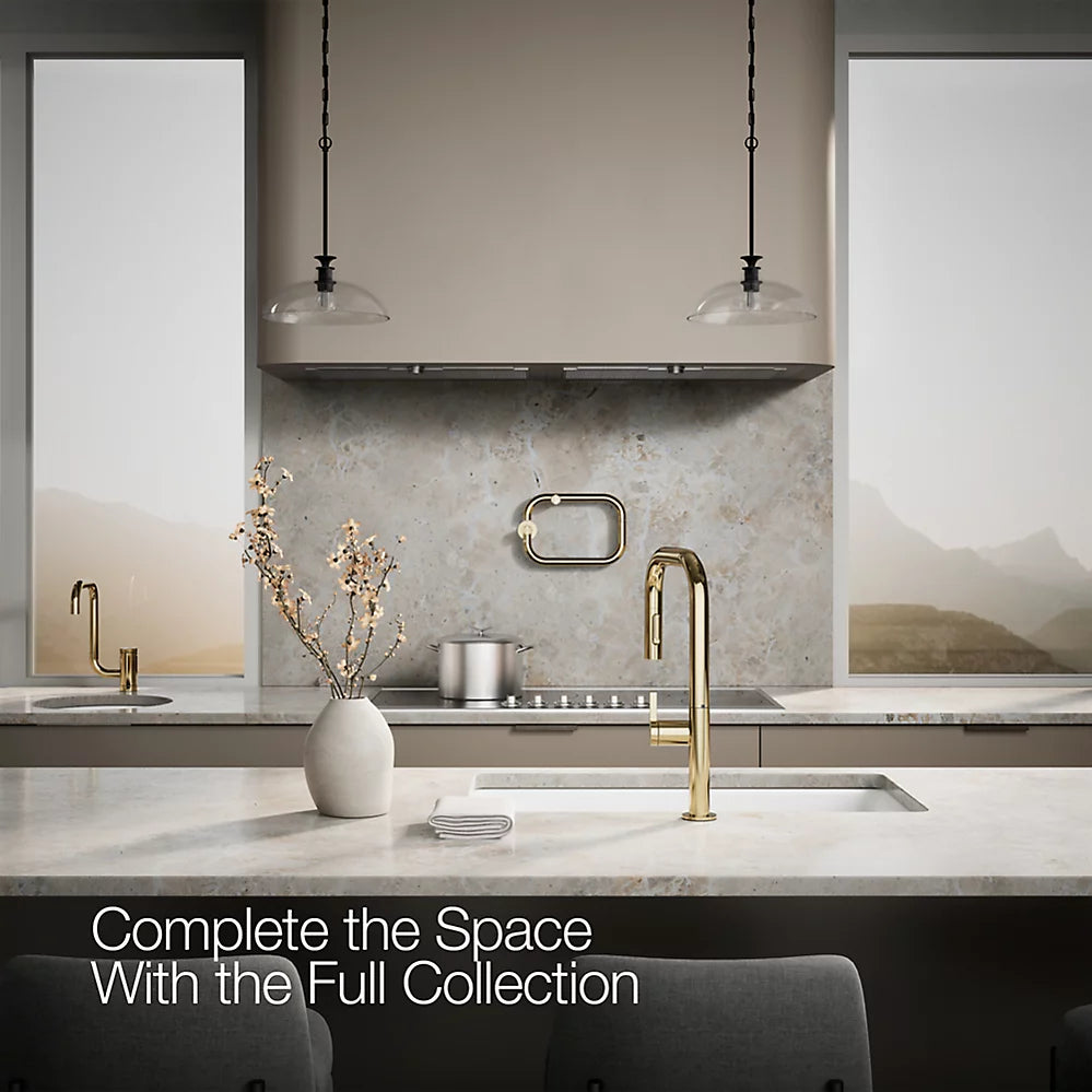 Kohler Components® Pull-down kitchen sink faucet with two-function sprayhead