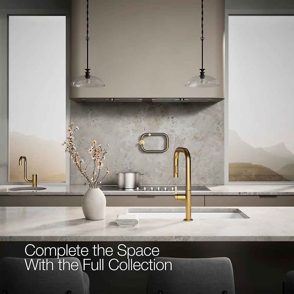 Kohler Components® Pull-down kitchen sink faucet with two-function sprayhead