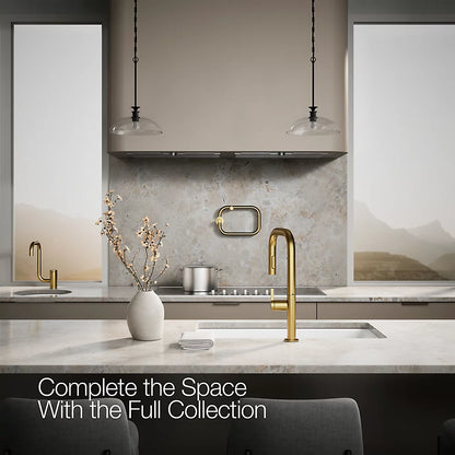Kohler Components® Pull-down kitchen sink faucet with two-function sprayhead