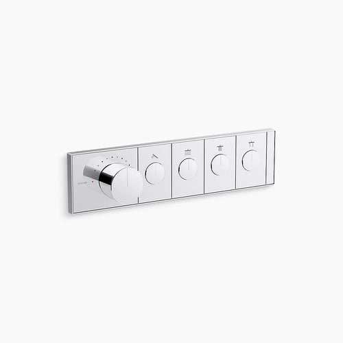 Kohler Four-outlet recessed mechanical thermostatic valve control