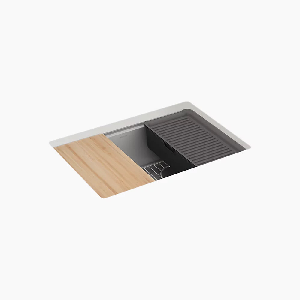 Kohler 27" undermount single-bowl workstation kitchen sink