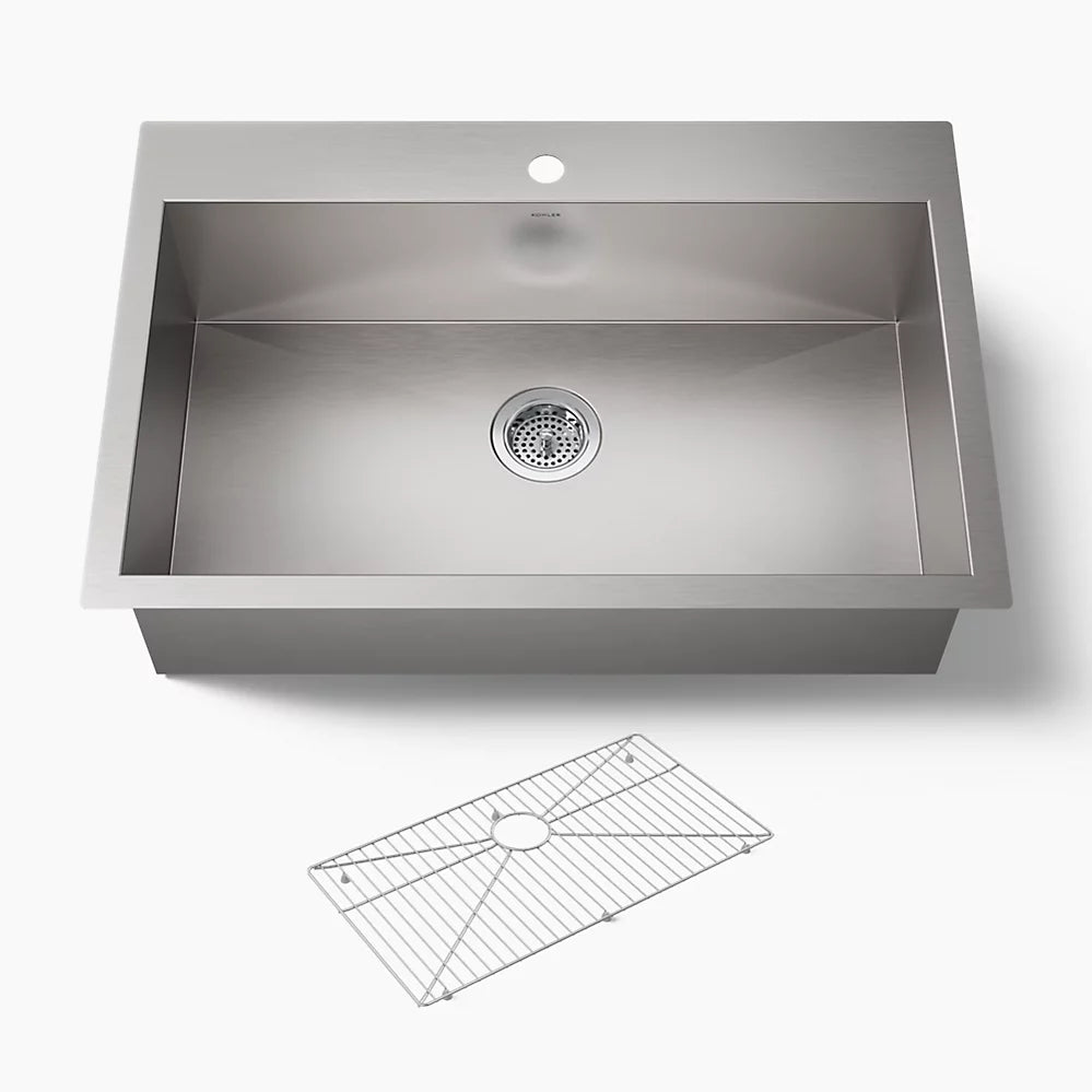 Kohler Vault™ 33" top-/undermount single-bowl kitchen sink