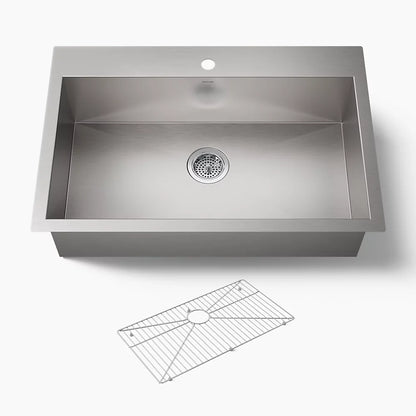 Kohler Vault™ 33" top-/undermount single-bowl kitchen sink
