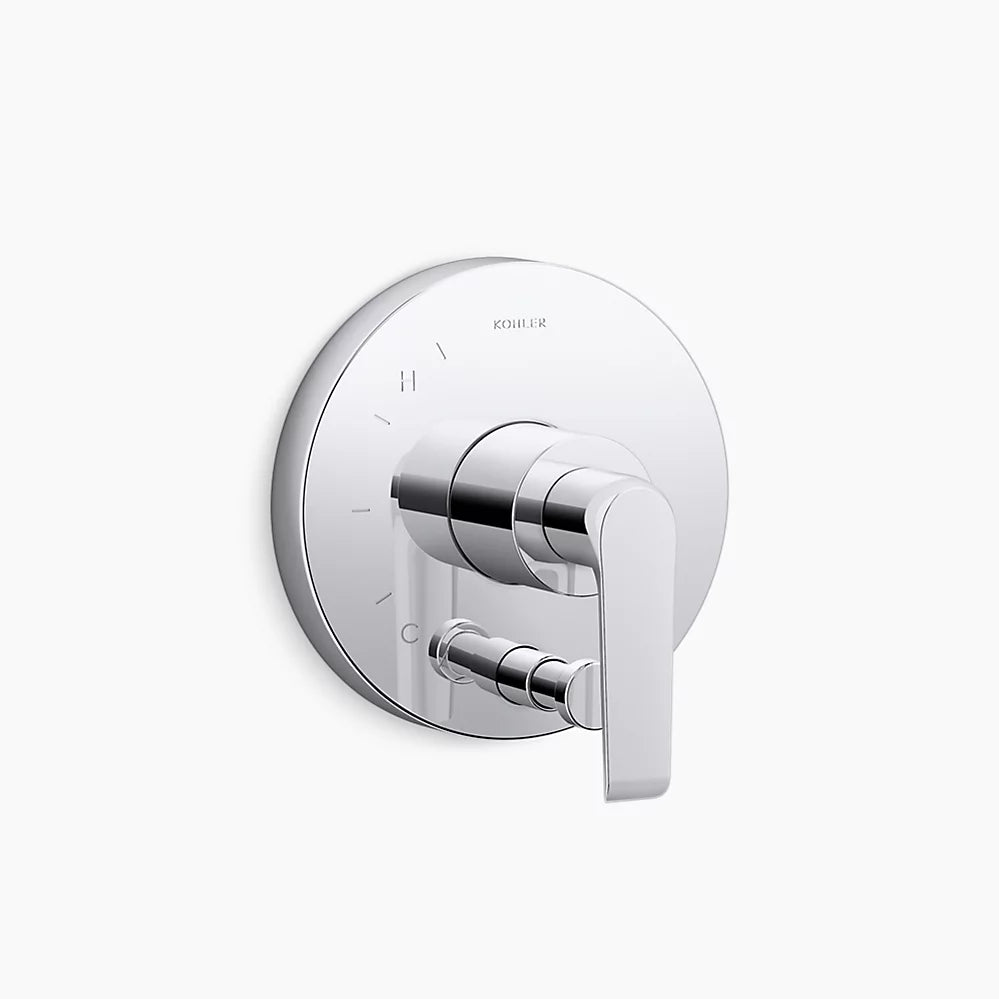 Kohler Rite-Temp® valve trim with push-button diverter
