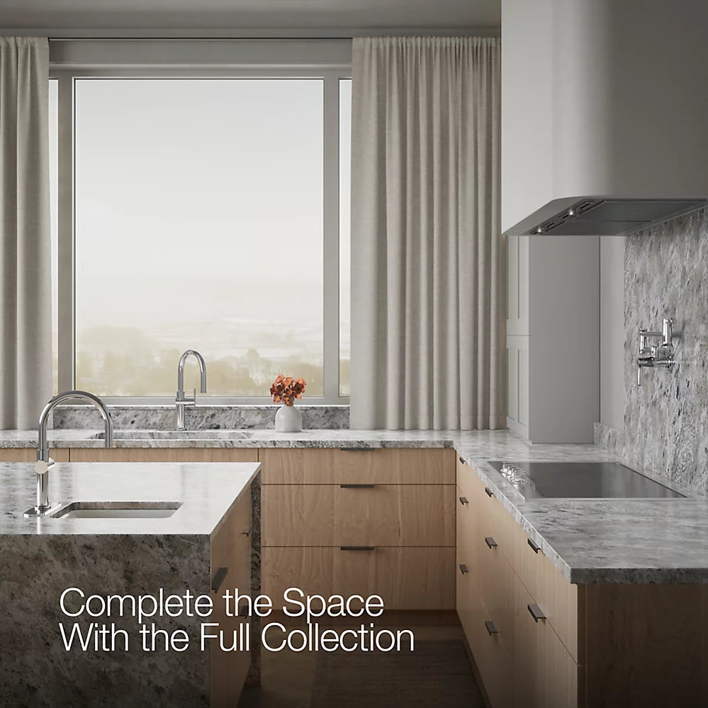 Kohler Touchless pull-down kitchen sink faucet with three-function sprayhead