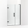 Kohler Frameless pivot shower door, 71-3/4" H x 45-1/4 - 46" W, with 3/8" thick Crystal Clear glass