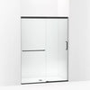 Kohler Sliding shower door, 70-1/2" H x 50-1/4 - 53-5/8" W, with 1/4" thick Crystal Clear glass