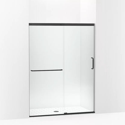 Kohler Sliding shower door, 70-1/2" H x 50-1/4 - 53-5/8" W, with 1/4" thick Crystal Clear glass