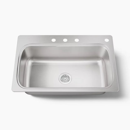 Kohler Verse™ 33" top-mount single-bowl kitchen sink