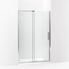 Kohler Sliding shower door, 71-3/4" H x 43-3/4 - 47-3/4" W, with 5/16" thick Crystal Clear glass