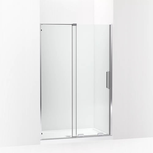 Kohler Sliding shower door, 71-3/4" H x 43-3/4 - 47-3/4" W, with 5/16" thick Crystal Clear glass