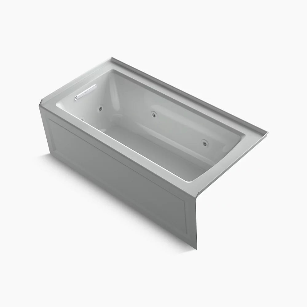 Kohler 60" x 30" alcove heated whirlpool bath, left drain