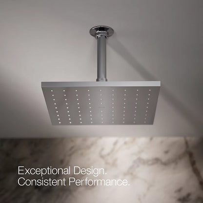 Kohler Square 10" single-function rainhead, 1.75 gpm