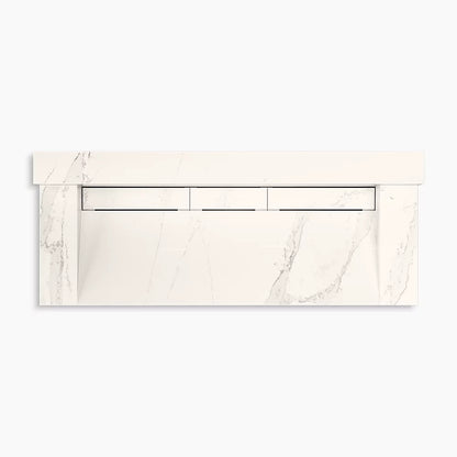 Kohler 60" wall-mount trough lavatory system with backsplash