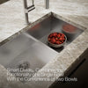 Kohler Vault™ Smart Divide® 33" top-/undermount double-bowl kitchen sink